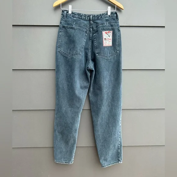 Vintage Buffalo Dark Grey High Waist Mom Jeans - 28”W x 30”L - Picture 2 of 6